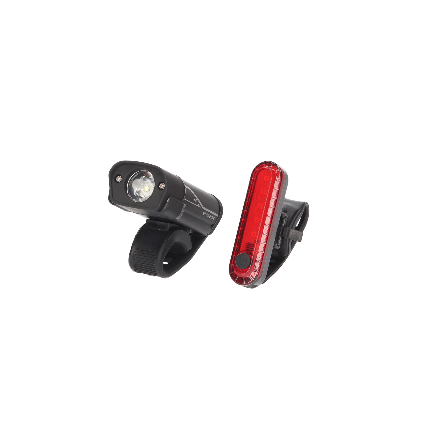 Set luces bicicleta LED recargable USB impermeable delantera y trasera