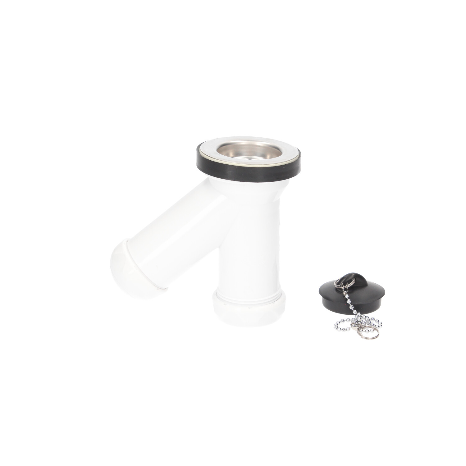 Y compacto válvula lavabo - bidet salida Ø40mm y junta cónica reductora Ø32mm