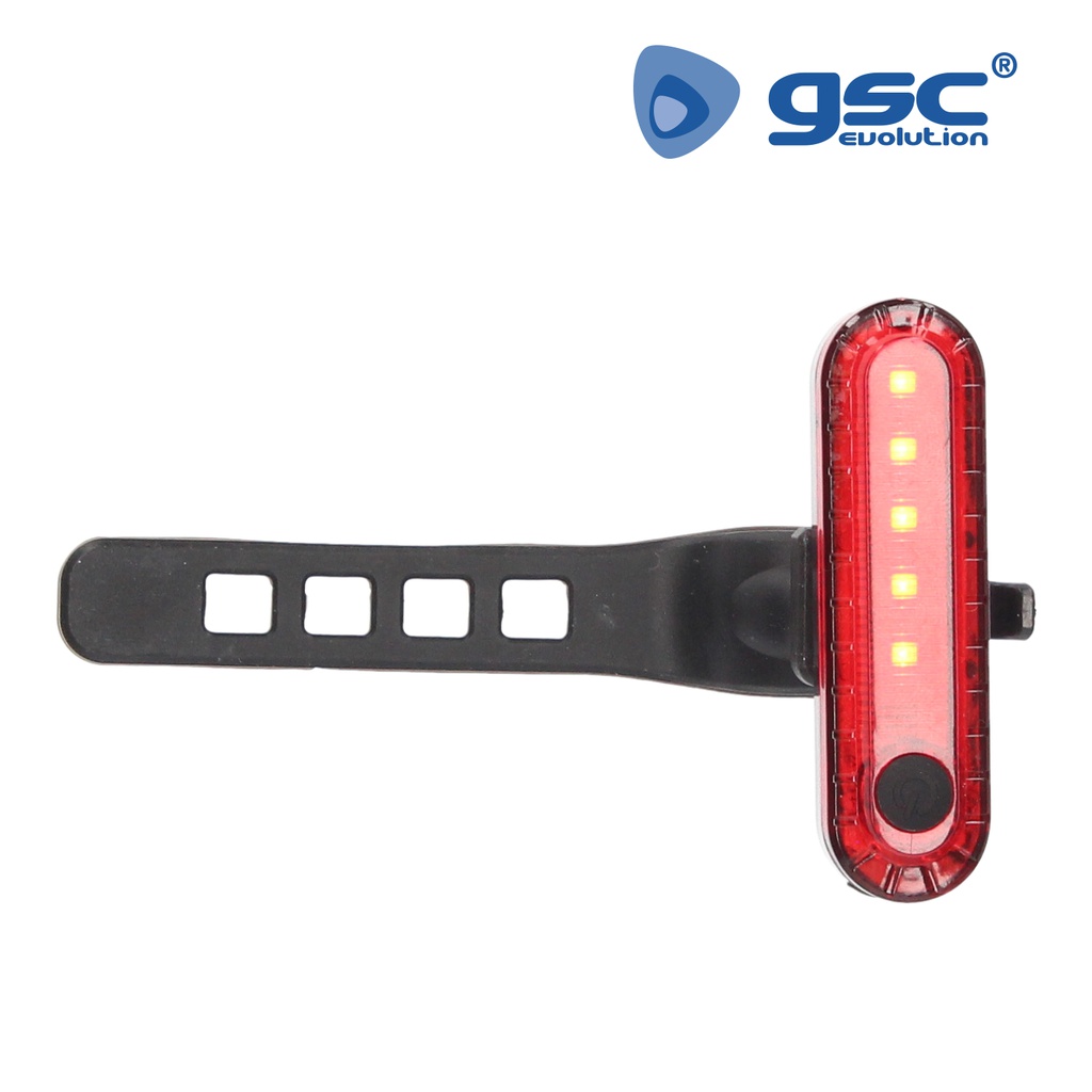 Set luces bicicleta LED recargable USB impermeable delantera y trasera