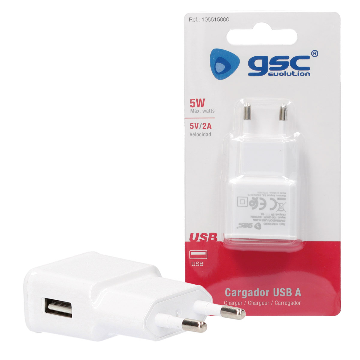 Cargador 230V a USB