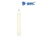 Pack 6 velas decorativas LED candelabro 160mm