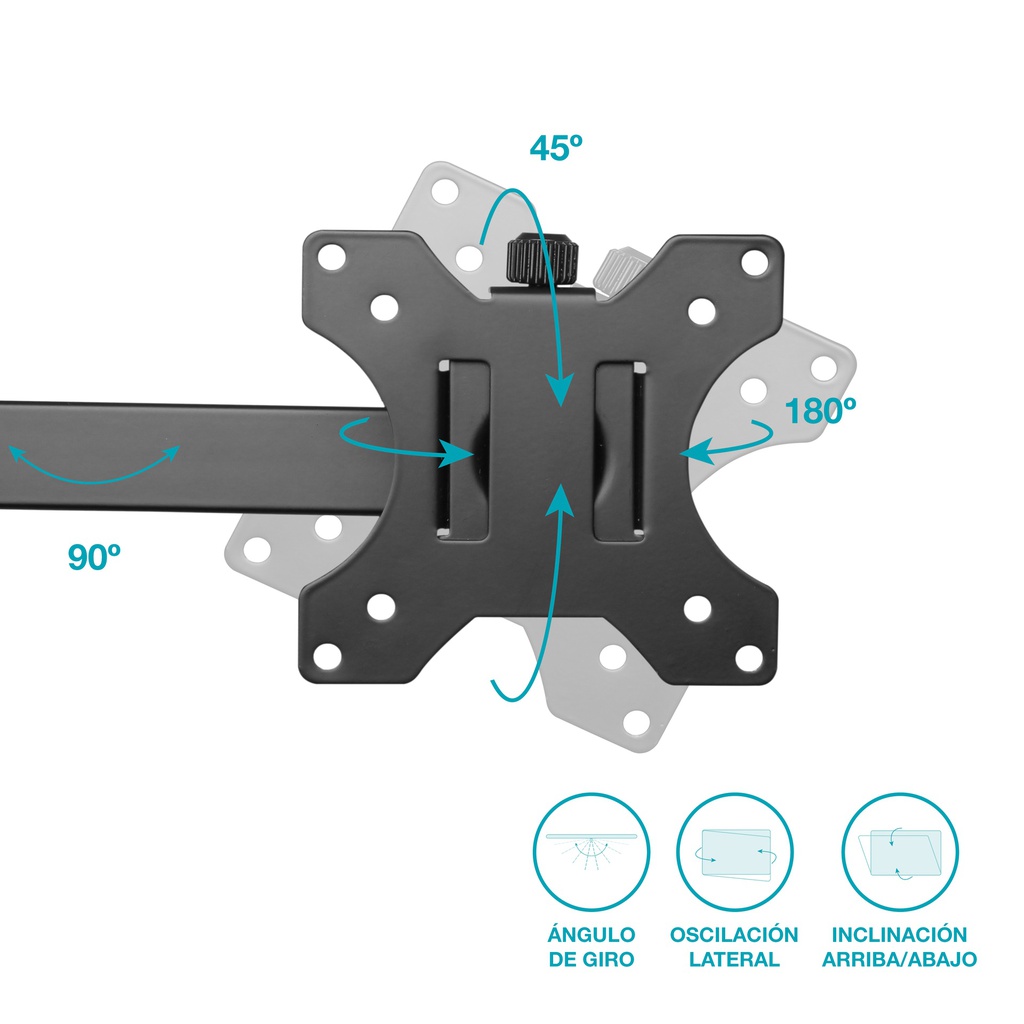 Soporte de TV/Monitor con doble brazo articulado 13&quot; - 32&quot;
