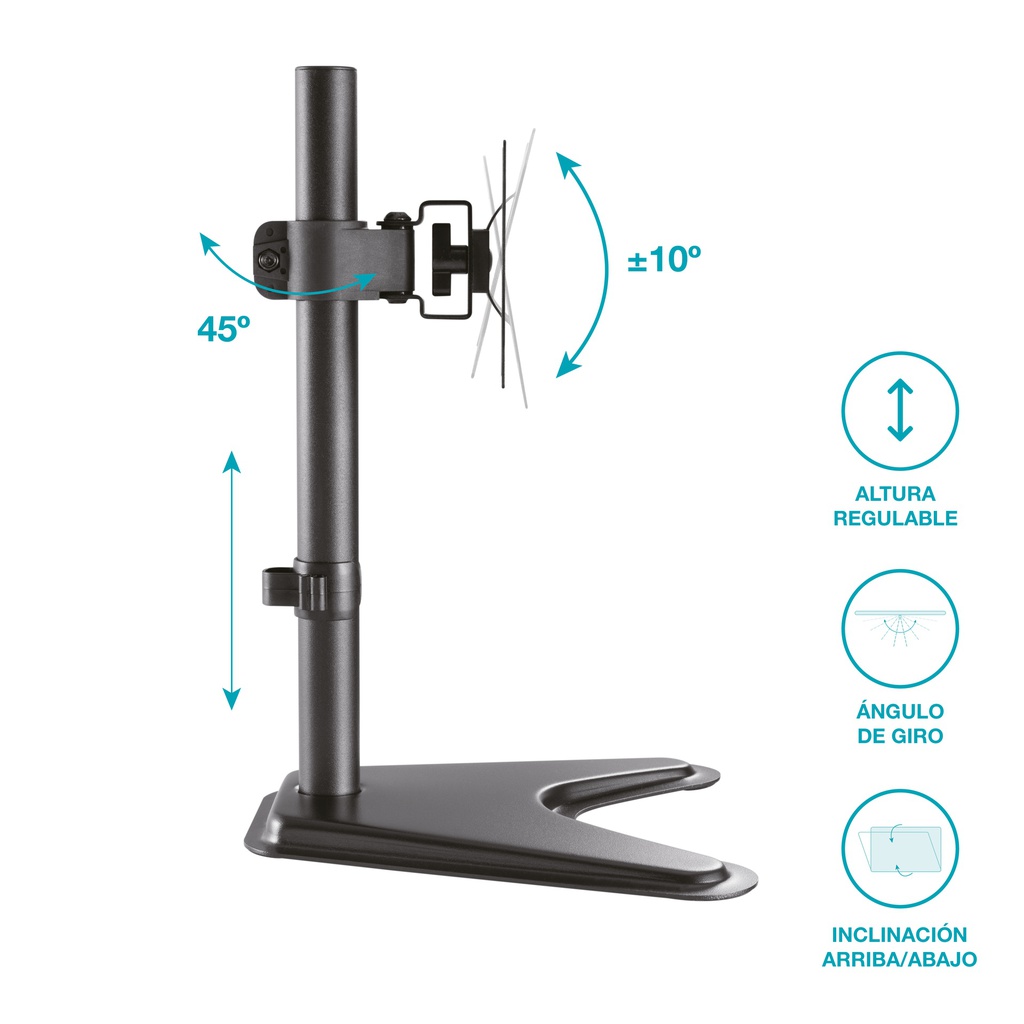 Soporte de TV/Monitor de sobremesa 17&quot; - 27&quot;