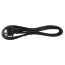 Conexion cable PVC + sucko (3x1.0mm) 1,5M Negro