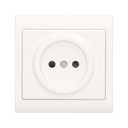 Base superficie sin pozo Blanco 80x80mm 16A 250V