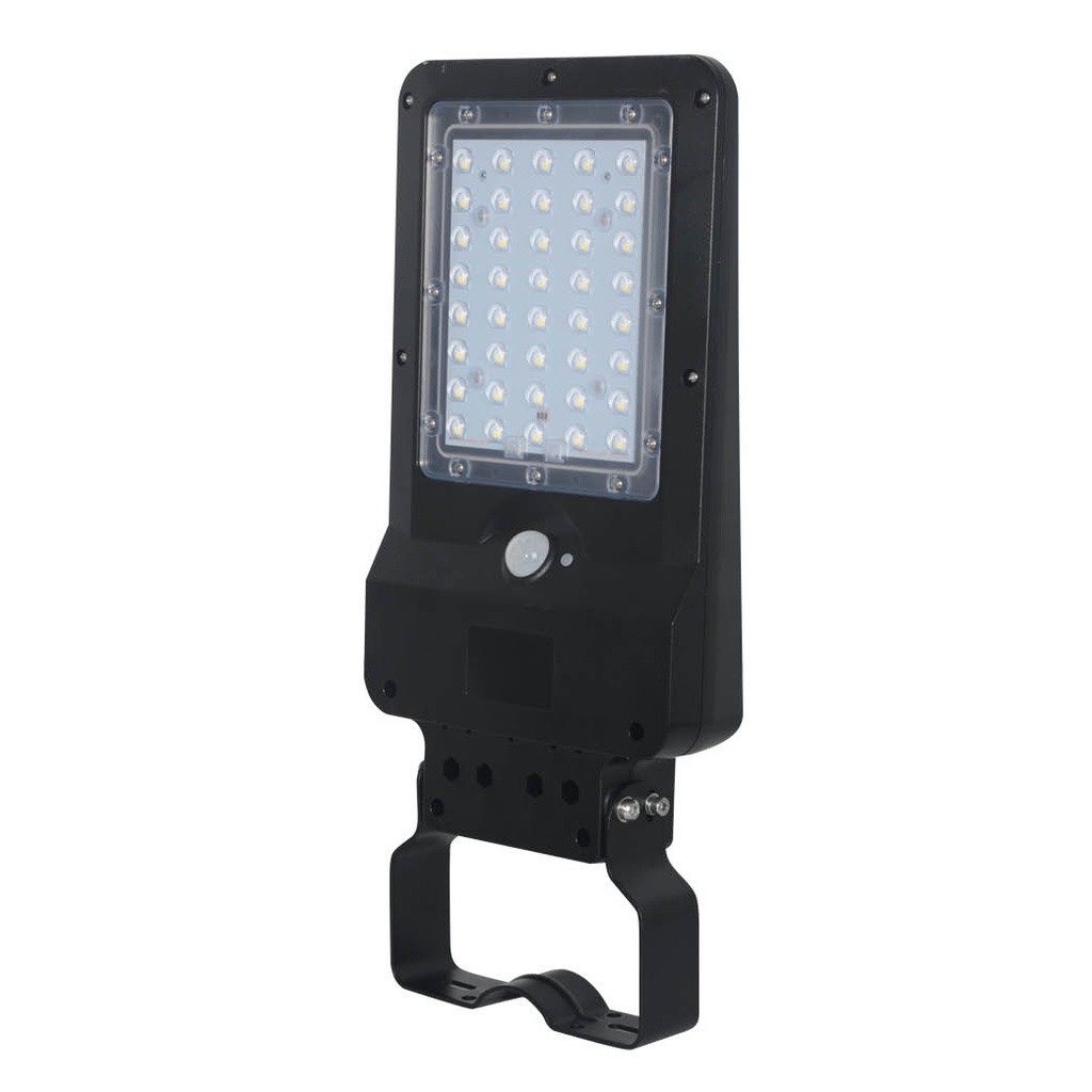 Farola solar LED Ornes con sensor crepuscular y movimiento 15W 6500K IP65