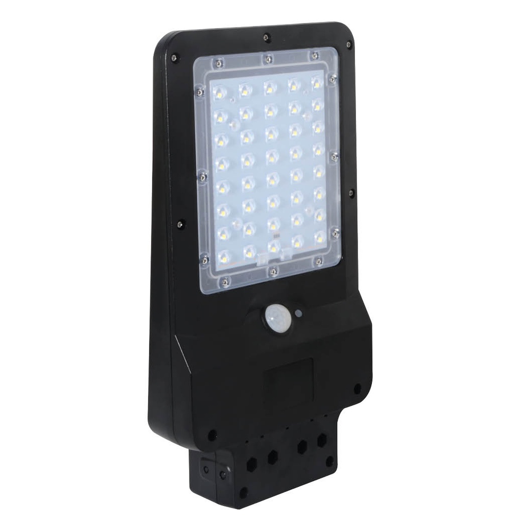 Farola solar LED Ornes con sensor crepuscular y movimiento 15W 6500K IP65