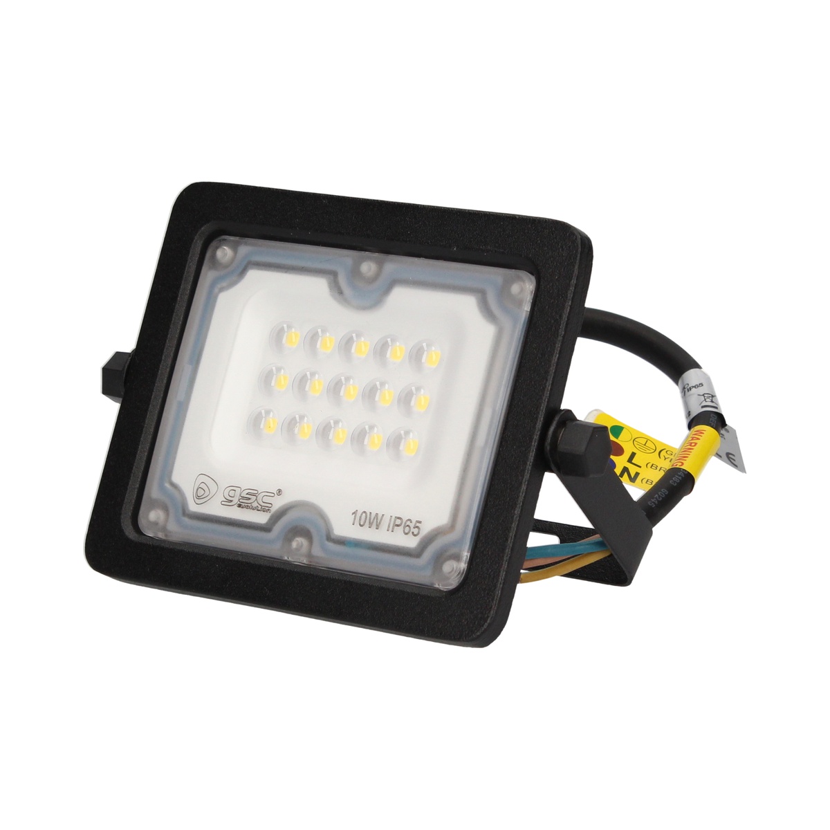 Proyector aluminio LED 10W 6500K IP65 Negro