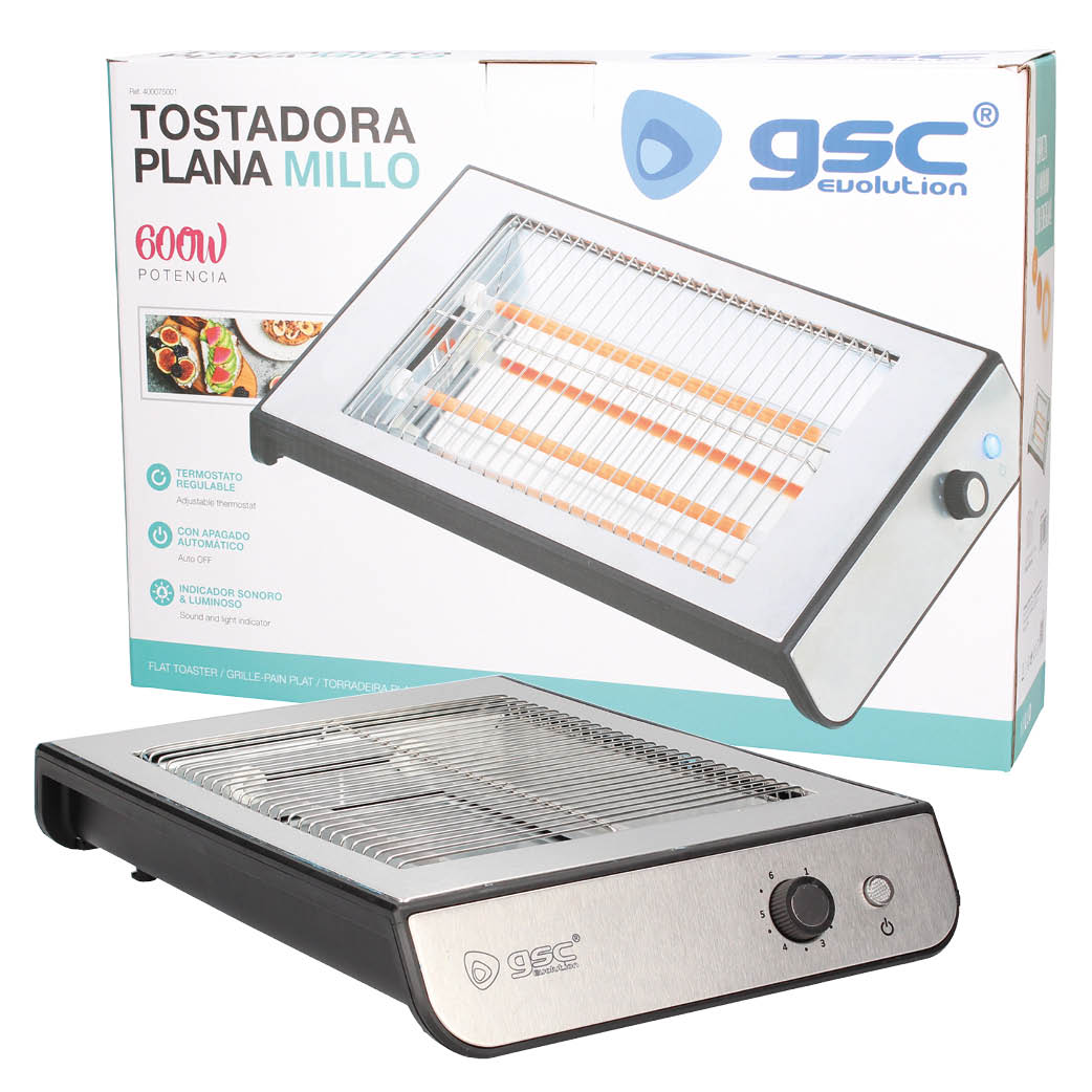 Tostadora plana Millo 600W