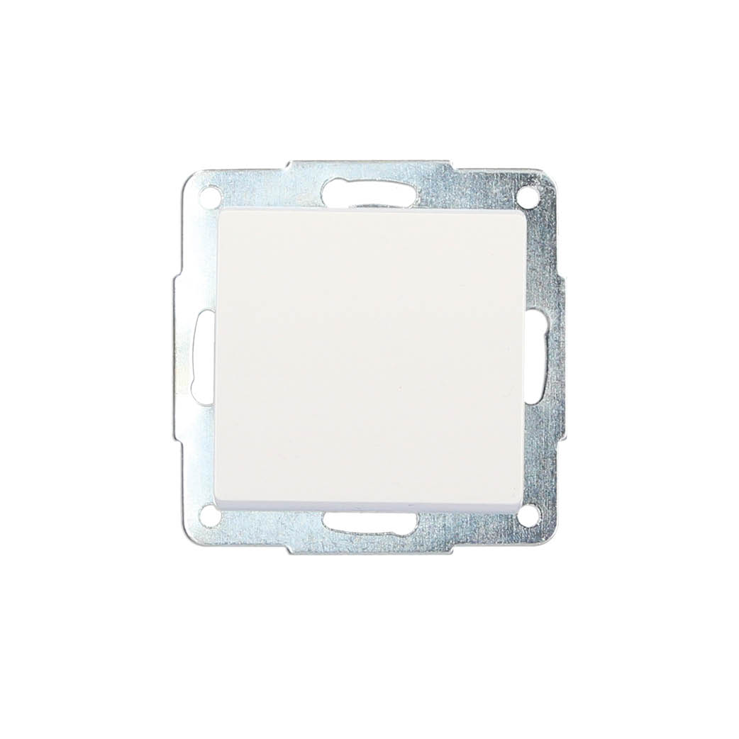 Conmutador de cruzamiento de empotrar Blanco 56x56mm