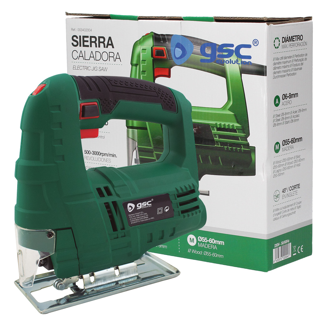 Sierra caladora eléctrica 3000 rpm 500W