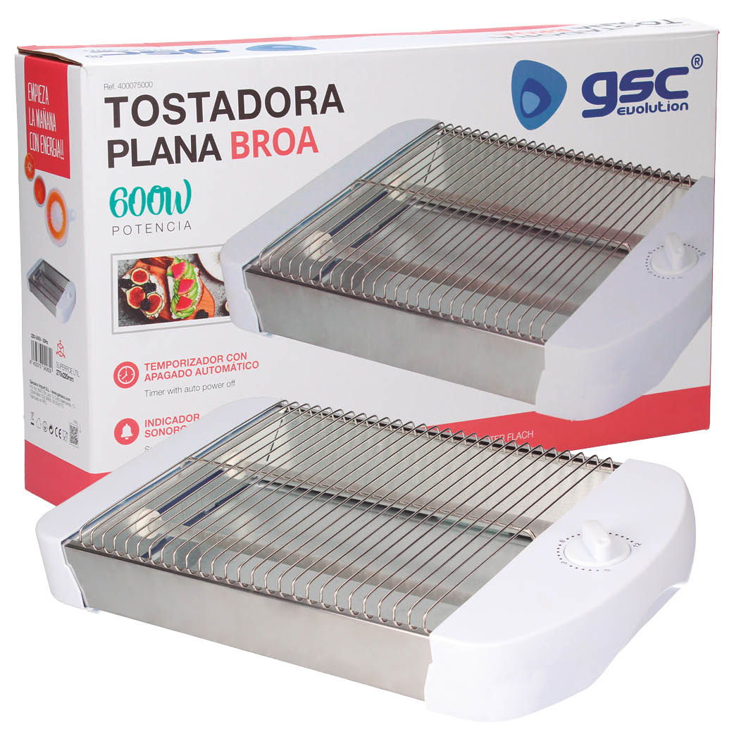 Tostadora plana Broa 600W