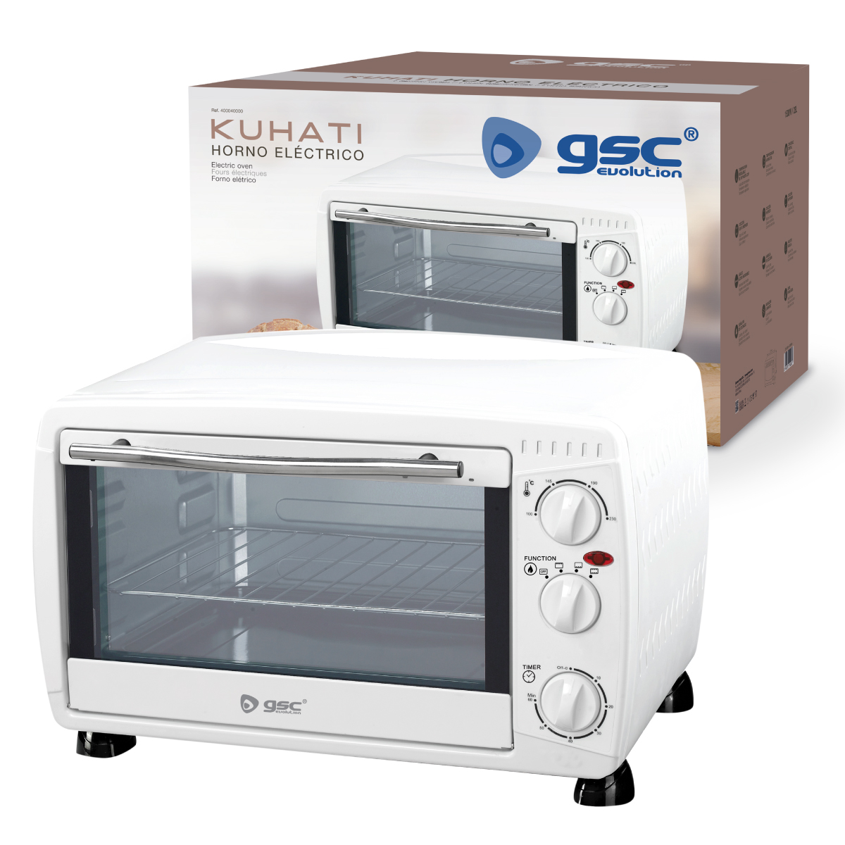 Horno eléctrico Kuhati 23L 1500W