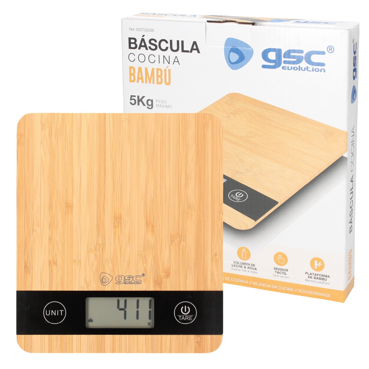 Bascula cocina Bambu 5kg