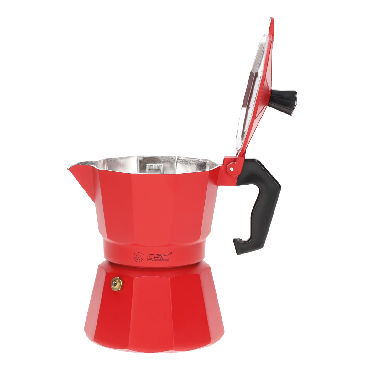 Cafetera Kalossi 3 tazas Rojo