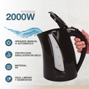 Hervidor de agua Muala 1,8L 2000W