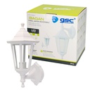 Farol de jardín brazo reversible Serie Bagan E27 IP44 Blanco