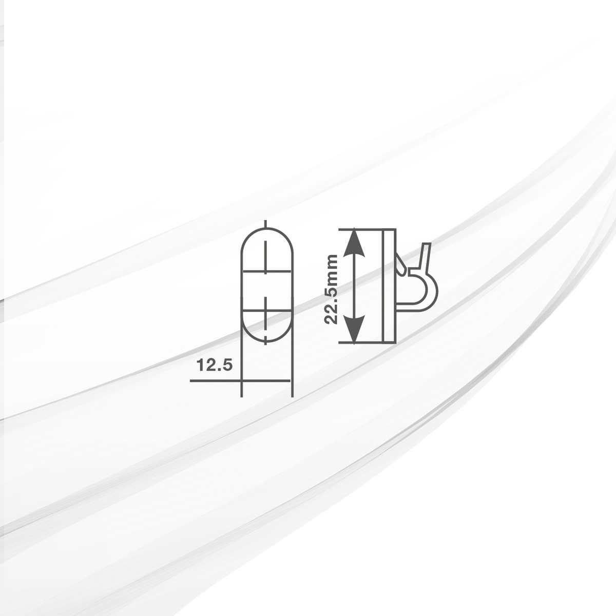 Pack 100u abrazaderas adhesivas para cable 1 orificio