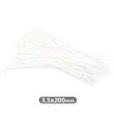 Bolsa 100u bridas 100% nylon 200x3.6mm Natural