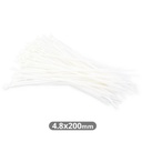 Bolsa 100u bridas 100% nylon 200x4.8mm Natural