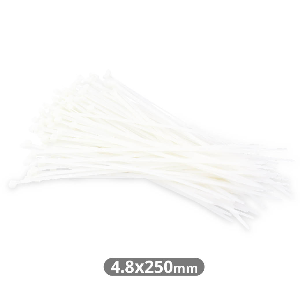 Pack 100 unités Brides 250x4,8 mm Naturelles