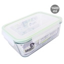 [002703107] Táper hermético rectangular de cristal 1600ml