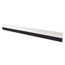 Burlete adhesivo PVC con flecos 1M - Blanco