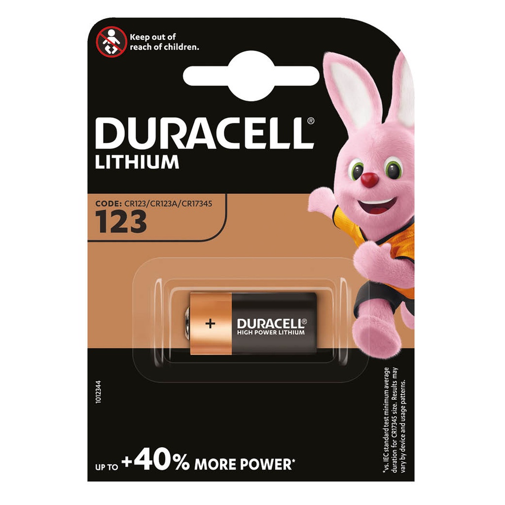 Pila litio Duracell Ultra M3 123 Blister 1