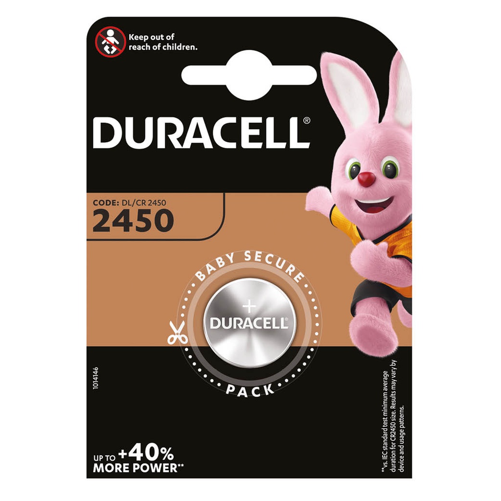 Pila litio Duracell DL2450 Blister 1