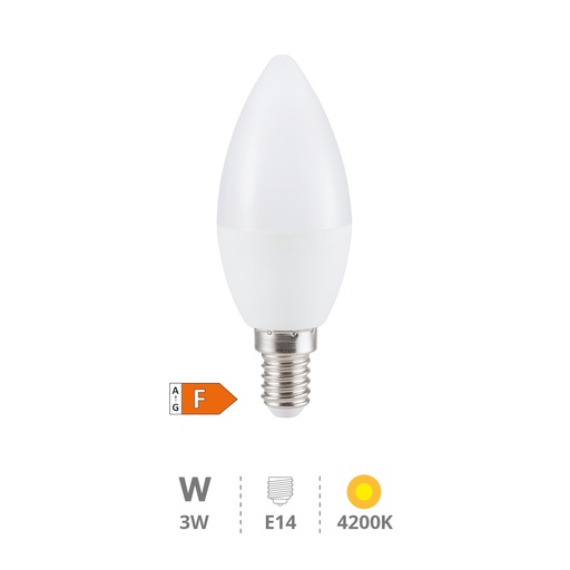 [200695013] Bombilla LED vela 3W E14 4200K