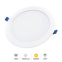 Downlight empotrable LED redondo Belur 18W 4000K Blanco