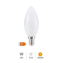 Bombilla LED vela 3W E14 3000K