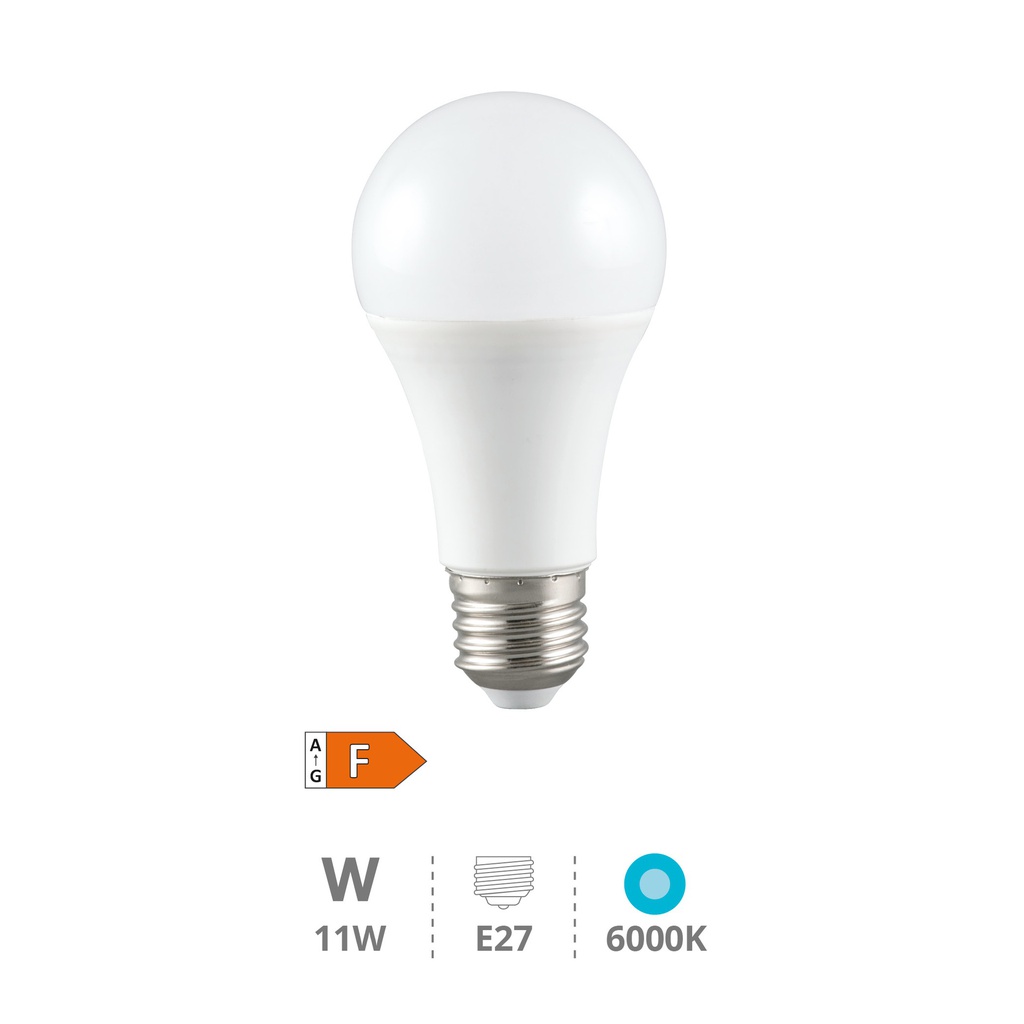 Bombilla LED estándar A60 11W E27 6000K