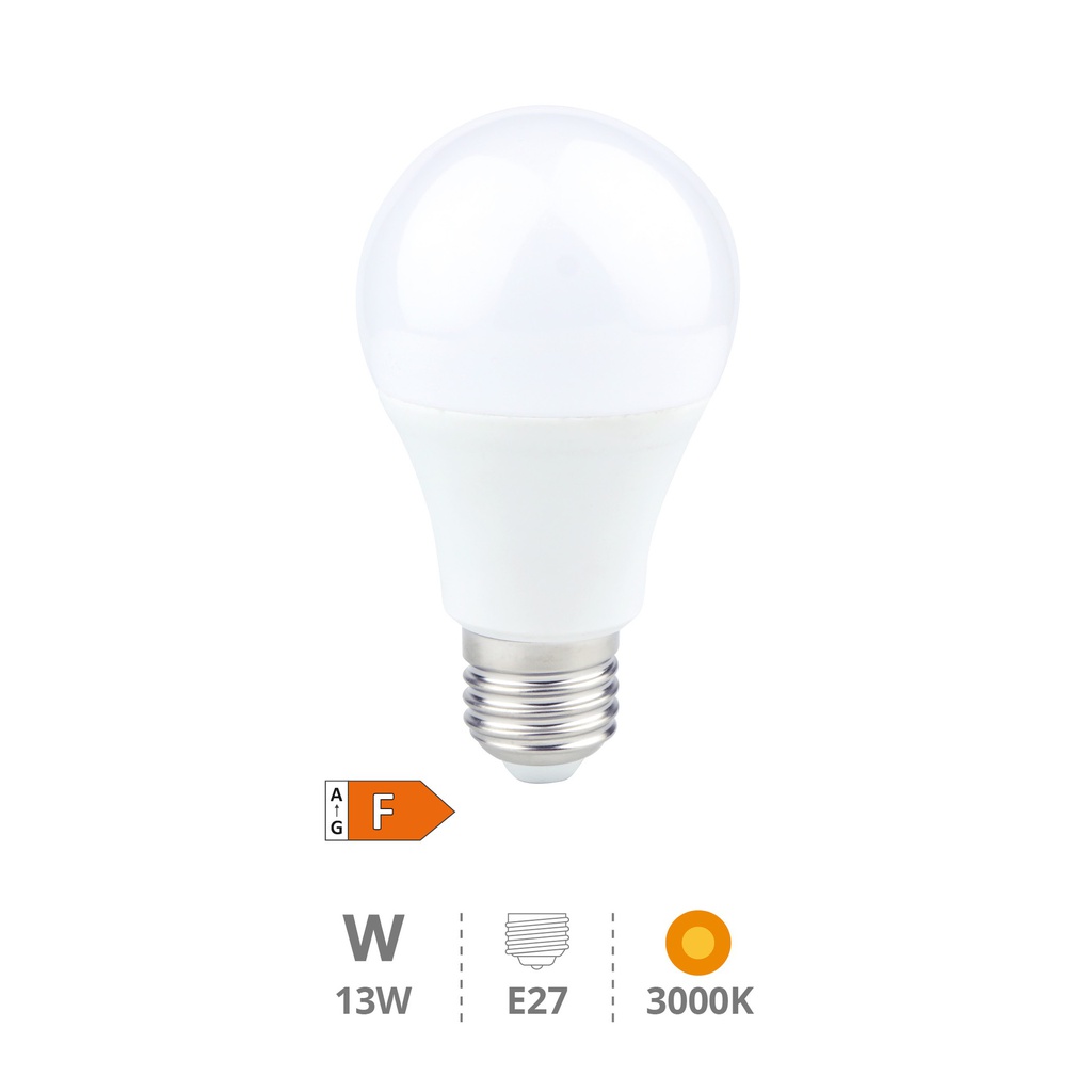 Bombilla LED estándar A60 13W E27 3000K