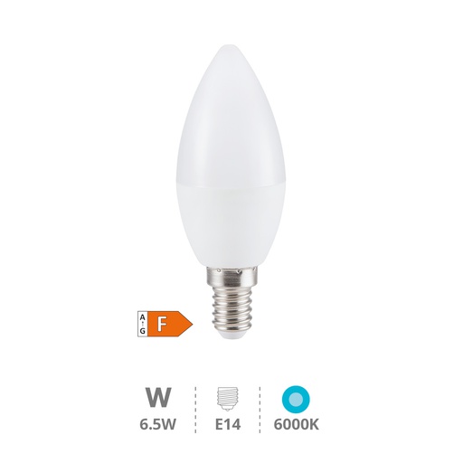 [200695020] Bombilla LED vela 6,5W E14 6000K