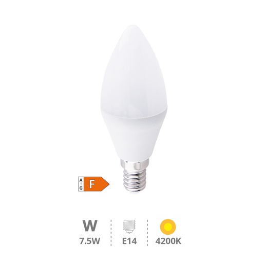 [200695010] Bombilla LED vela 7,5W E14 4200K