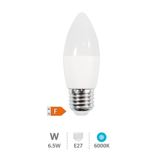 [200695025] Bombilla LED vela 6,5W E27 6000K