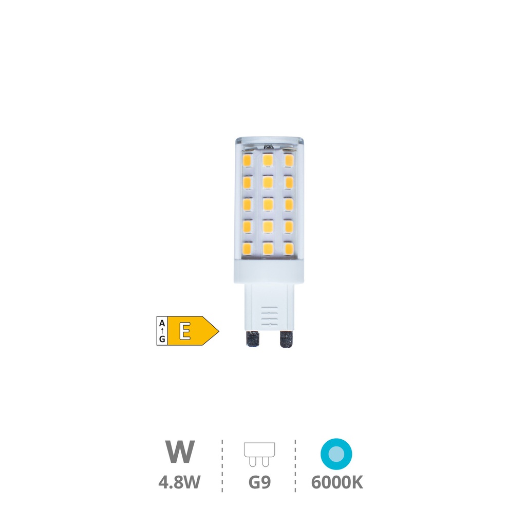 Bombilla LED SMD 4,8W G9 6000K