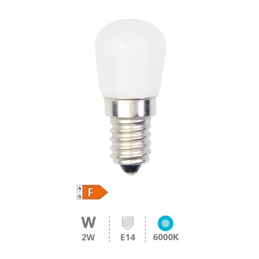 [200625001] Bombilla LED pebetera 2W E14 6000K