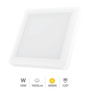 [201005027] Downlight superficie LED cuadrado Vasan 18W 4000K Blanco