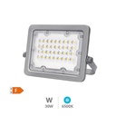 Projecteur aluminium LED 30W 6500K IP65 gris