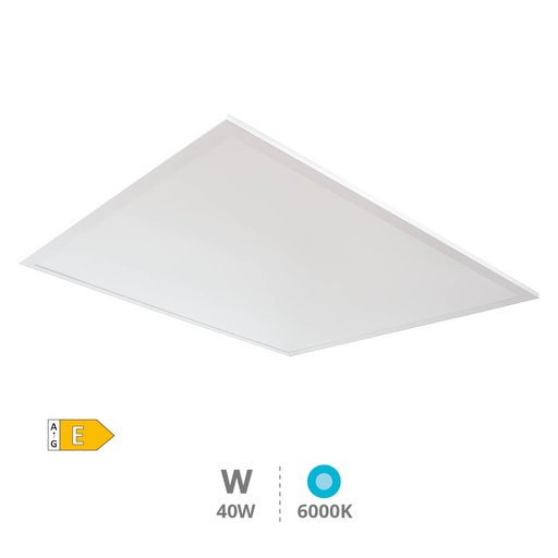 [203400013] Panel empotrable LED Ubari 59,5x59,5cm 40W 6000K Blanco