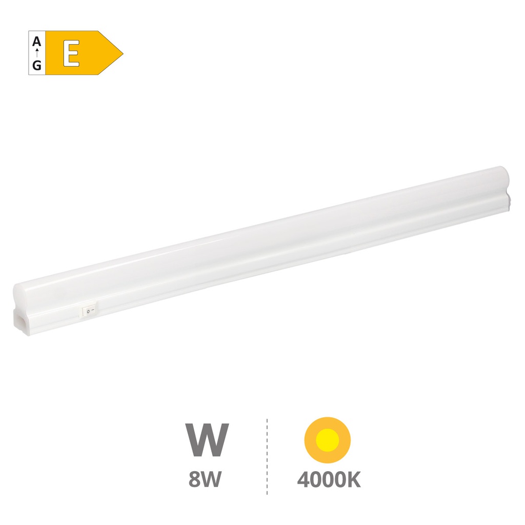 Regleta LED T5 Belo 570mm 8W 4000K