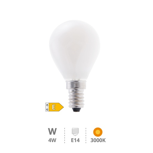 [200690066] Bombilla LED esférica Serie Cristal 4W E14 3000K