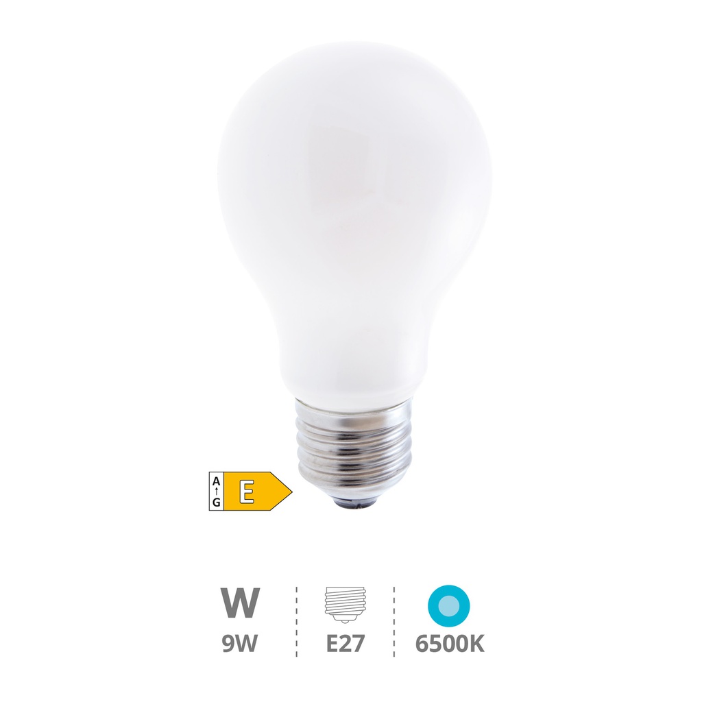 Bombilla LED estándar Serie Cristal 9W E27 6500K