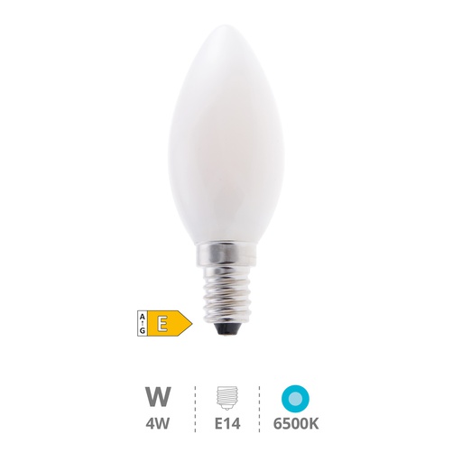 [200695043] Bombilla LED vela Serie Cristal 4W E14 6500K