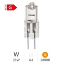 Lámpara halógena Bi-pin 35W G4 12V