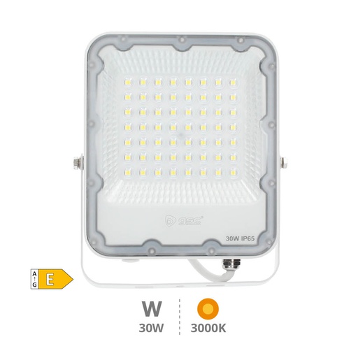 [202600092] Proyector aluminio LED 30W 3000K IP65 Blanco