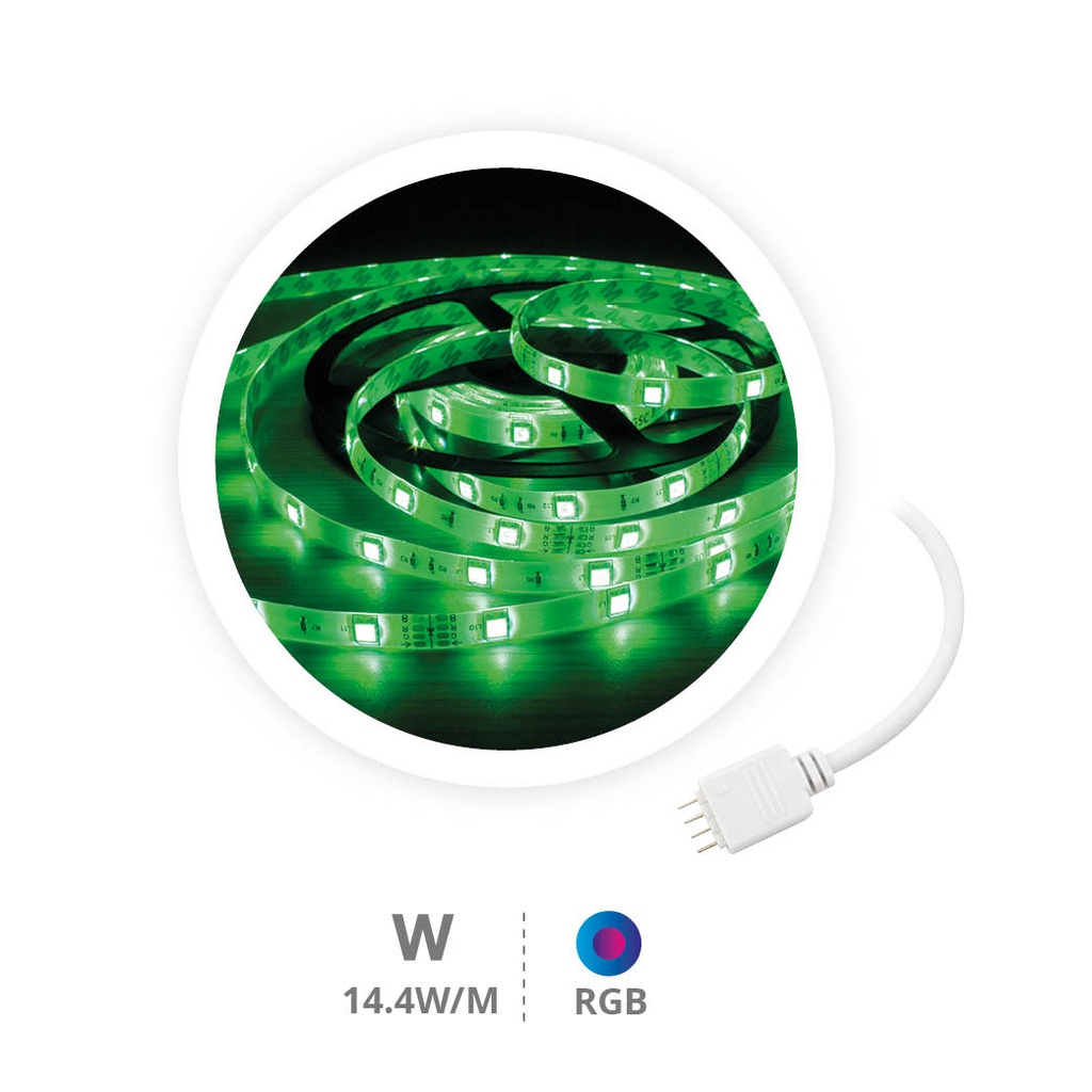 Rollo 5M tira LED 14,4W/M RGB 24V