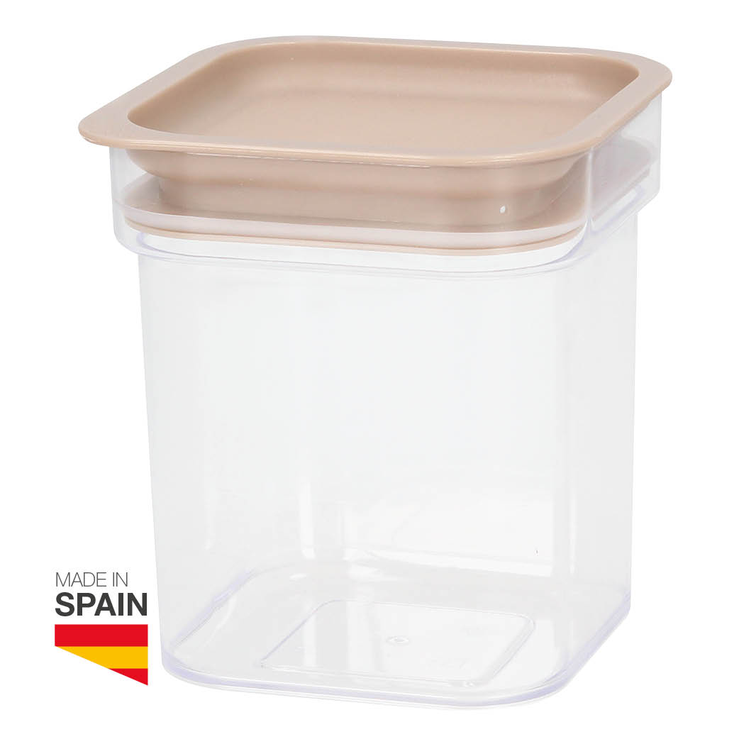 Bote de cocina apilable 0,80L Gris - Retráctil 12uds